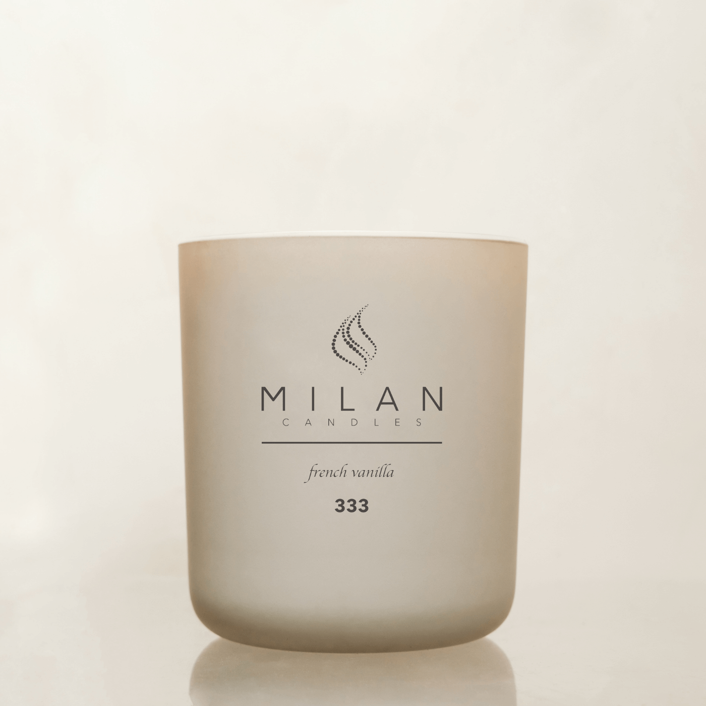 Milan Candles 333 French Vanilla luxury candle — the chapter of Creation