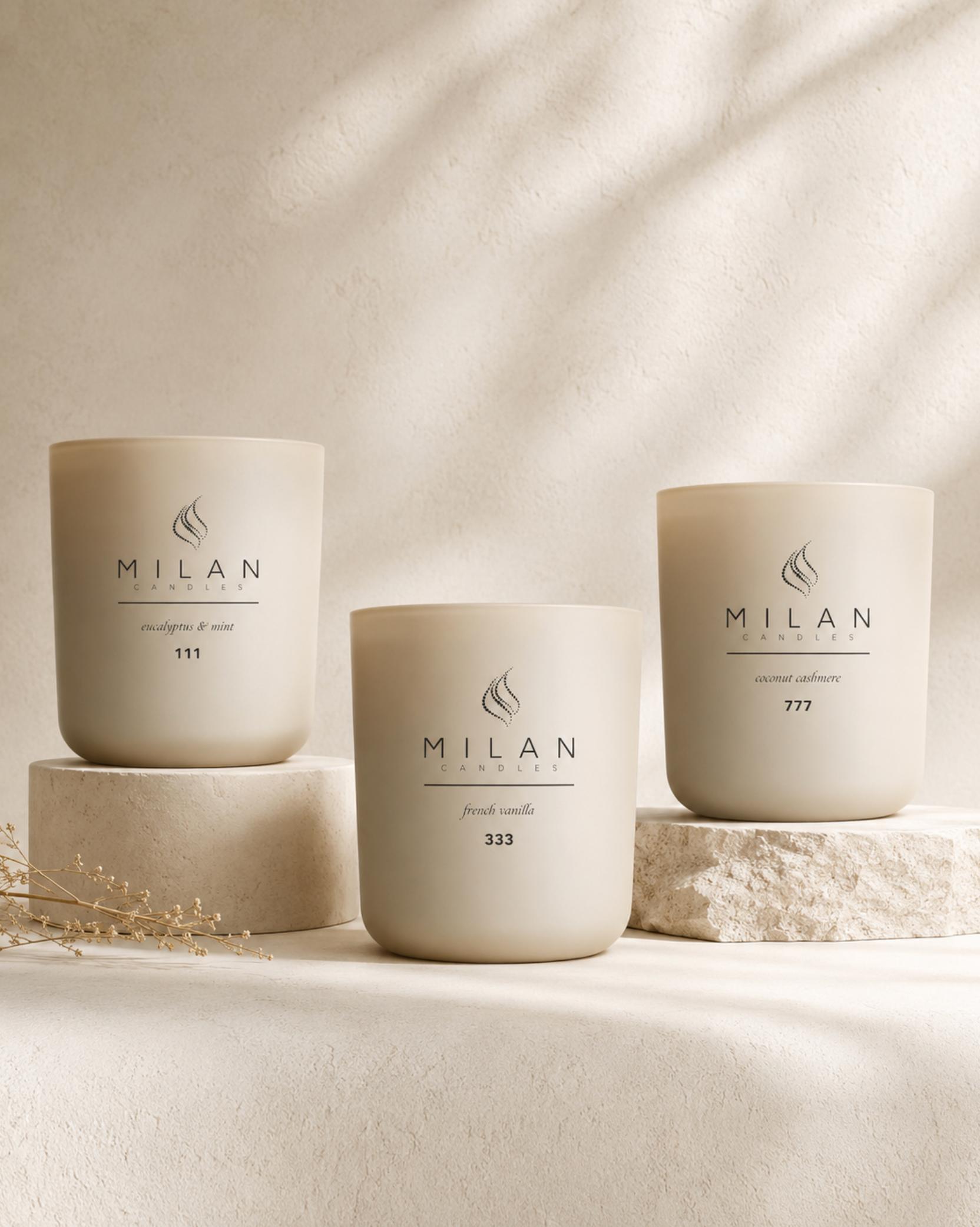 Milan Candles numbered Chapters selected for gifting