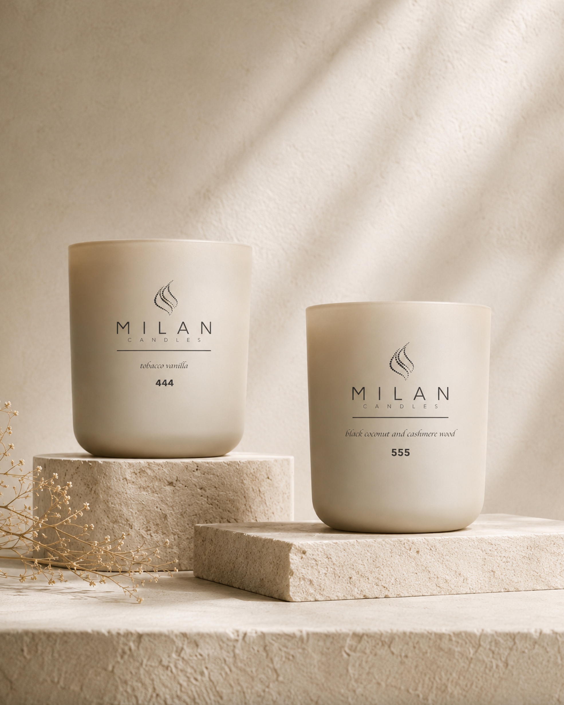 Milan Candles 444 Foundation and 555 Becoming gift pairing