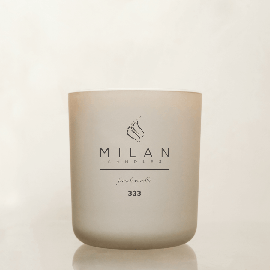 Milan Candles 333 French Vanilla luxury candle — the chapter of Creation