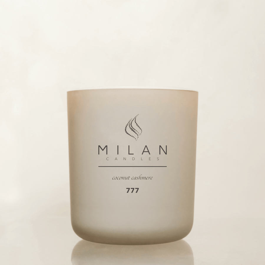 Milan Candles 777 Coconut Cashmere luxury candle, the Chapter of Abundance