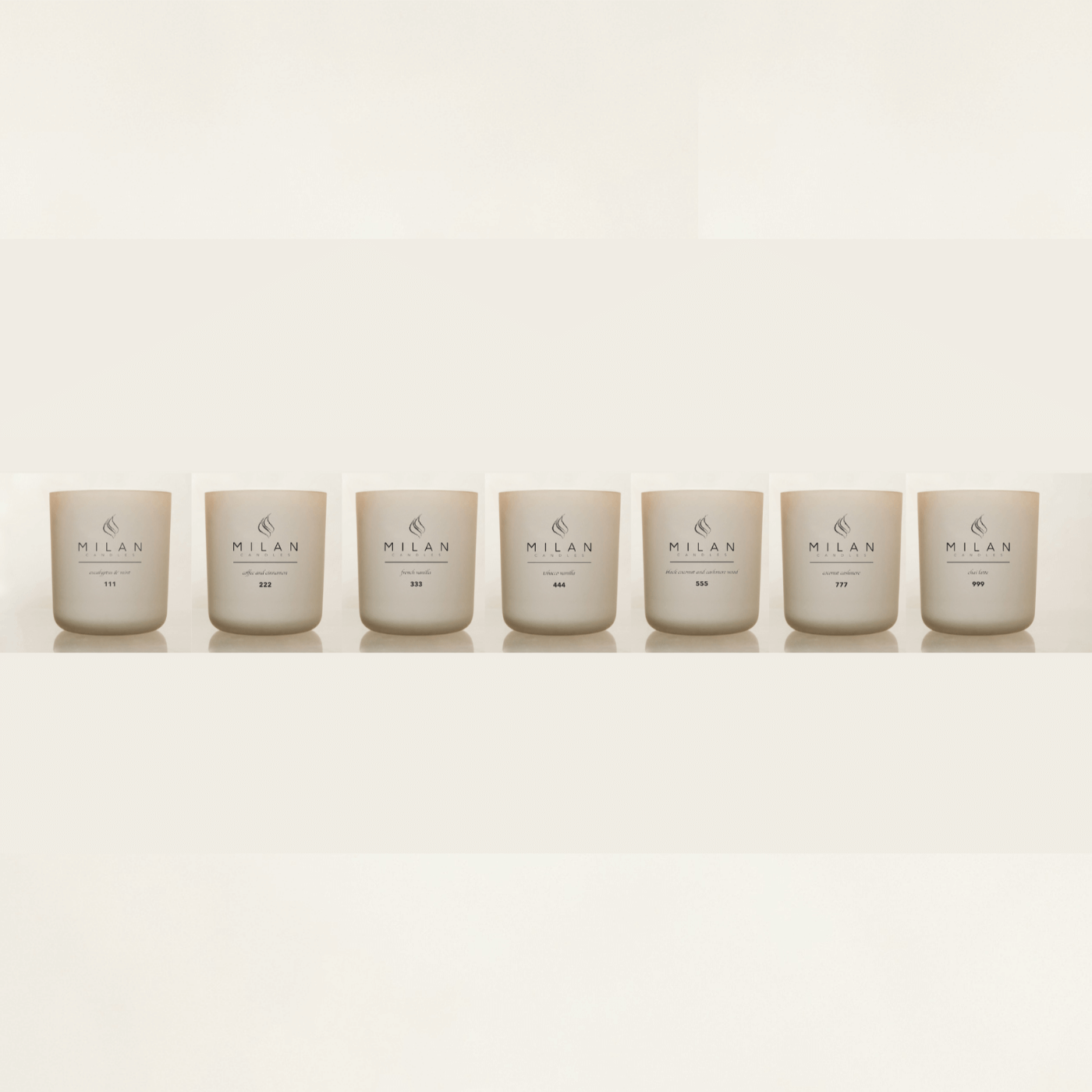 The complete collection of candles by Milan Candles